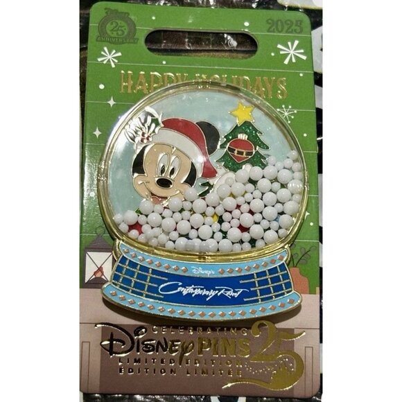 Disney Parks 2025 Christmas Contemporary Resort Pin Mickey Snow Globe Holidays - Picture 1 of 1